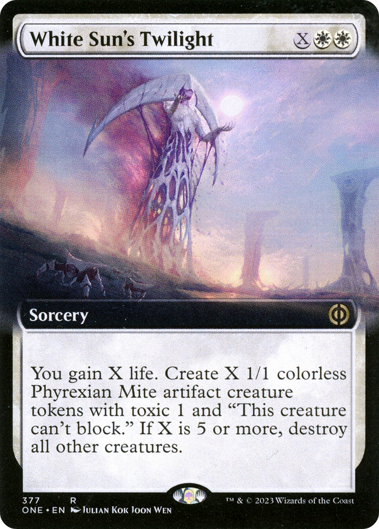 White Sun's Twilight (Extended Art) [Phyrexia: All Will Be One] Magic: The Gathering