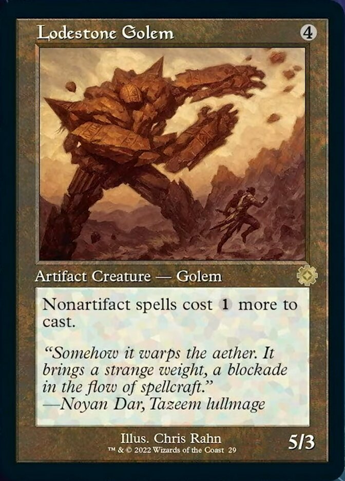 Lodestone Golem (Retro) [The Brothers' War Retro Artifacts] Magic: The Gathering