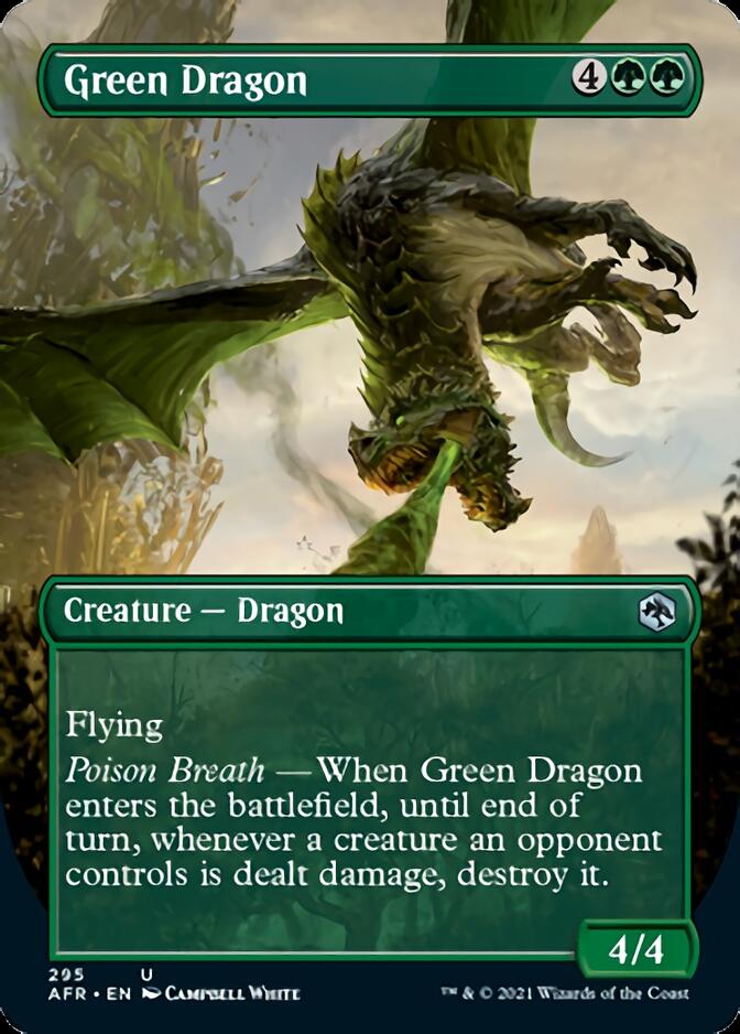 Green Dragon (Borderless Alternate Art) [Dungeons & Dragons: Adventures in the Forgotten Realms] Magic: The Gathering