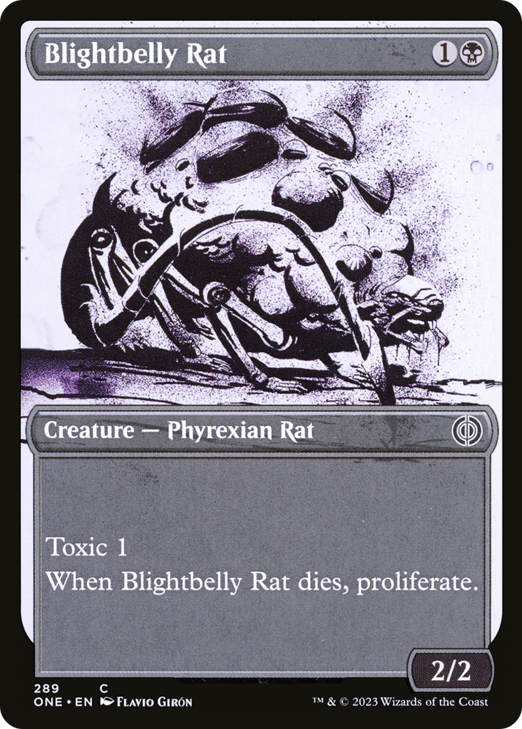 Blightbelly Rat (Showcase Ichor) [Phyrexia: All Will Be One] Magic: The Gathering