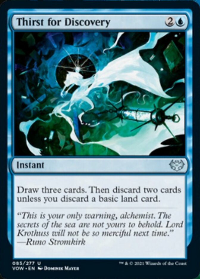 Thirst for Discovery [Innistrad: Crimson Vow] Magic: The Gathering