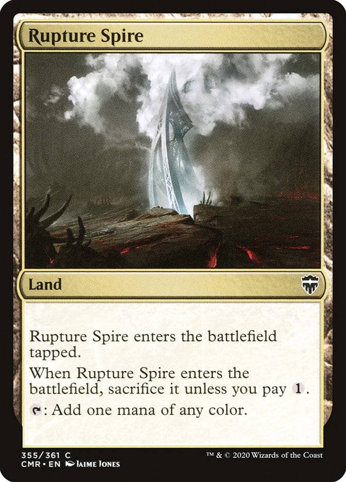 Rupture Spire (355) [Commander Legends] Magic: The Gathering