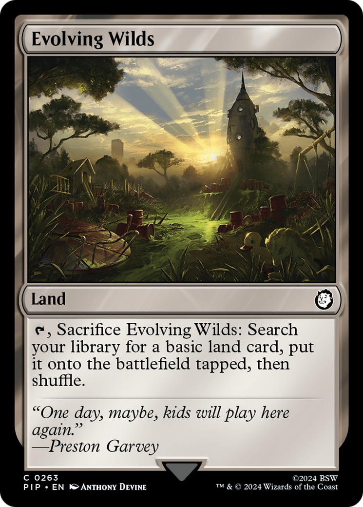 Evolving Wilds [Fallout] Magic: The Gathering