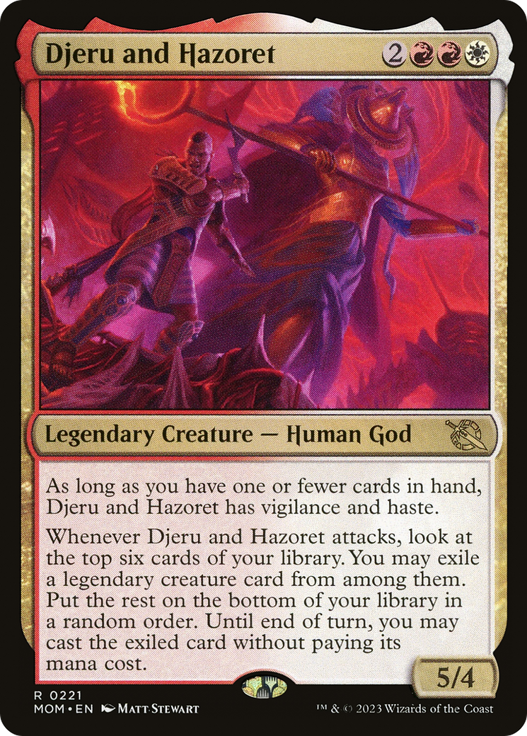 Djeru and Hazoret [March of the Machine] Magic: The Gathering