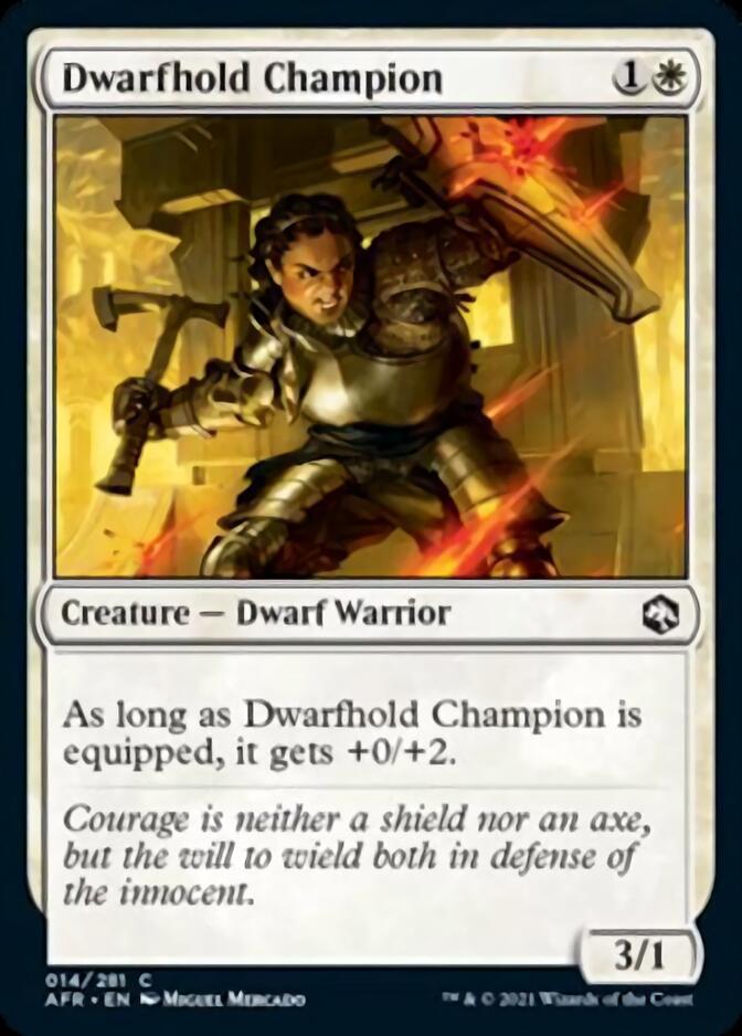 Dwarfhold Champion [Dungeons & Dragons: Adventures in the Forgotten Realms] Magic: The Gathering