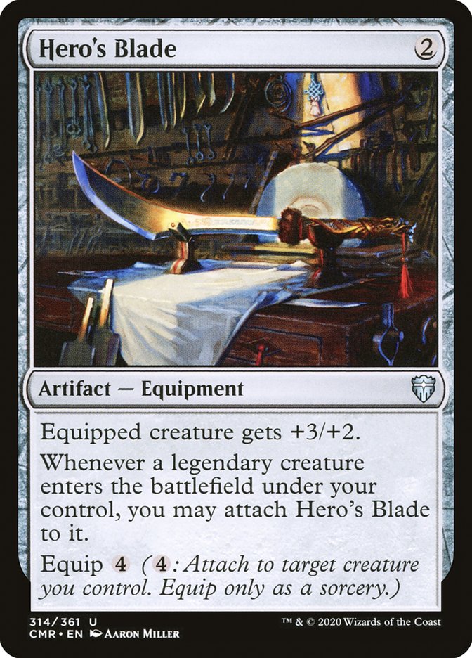 Hero's Blade (314) [Commander Legends] Magic: The Gathering