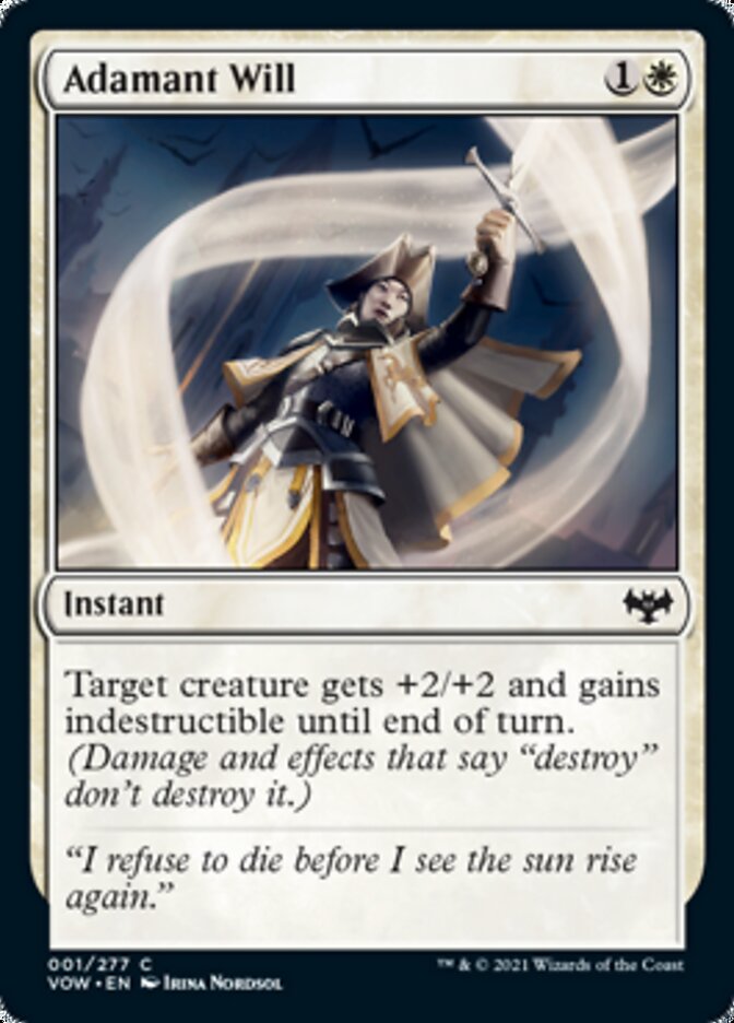 Adamant Will [Innistrad: Crimson Vow] Magic: The Gathering