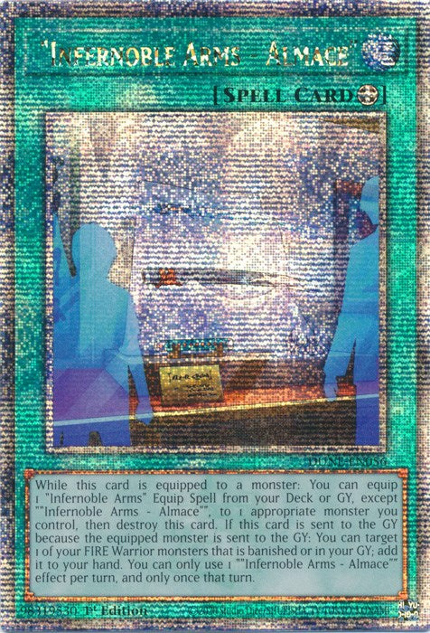 "Infernoble Arms - Almace" [DUNE-EN056] Quarter Century Secret Rare Yu-Gi-Oh!