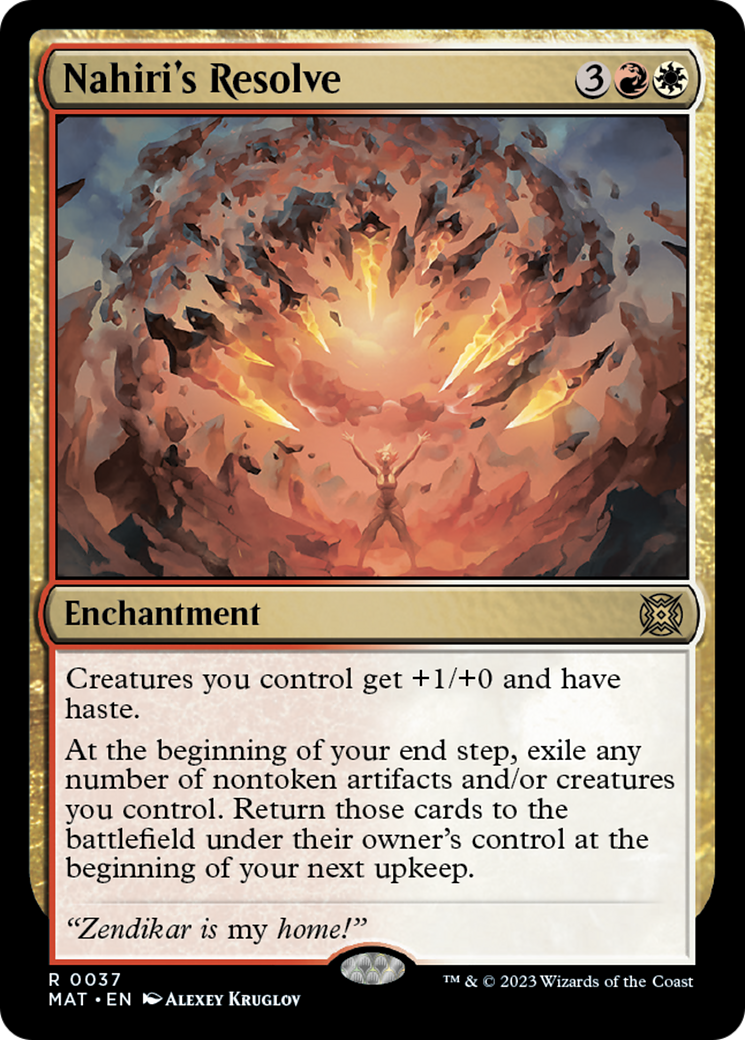 Nahiri's Resolve [March of the Machine: The Aftermath] Magic: The Gathering