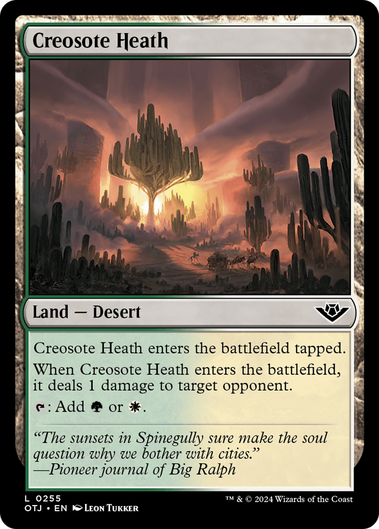 Creosote Heath [Outlaws of Thunder Junction] Magic: The Gathering