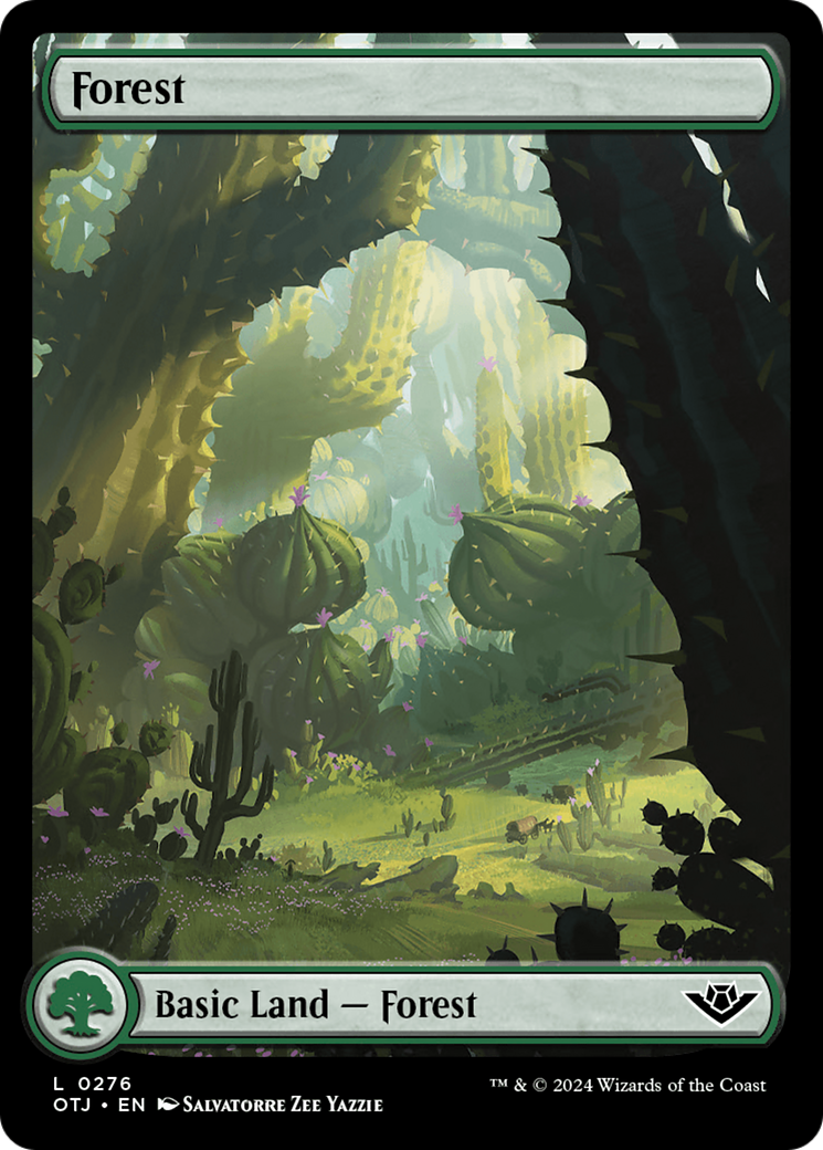 Forest (0276) [Outlaws of Thunder Junction] Magic: The Gathering