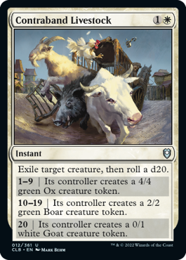 Contraband Livestock [Commander Legends: Battle for Baldur's Gate] Magic: The Gathering