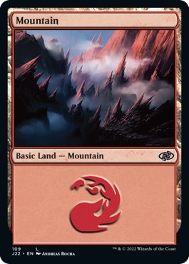 Mountain (109) [Jumpstart 2022] Magic: The Gathering