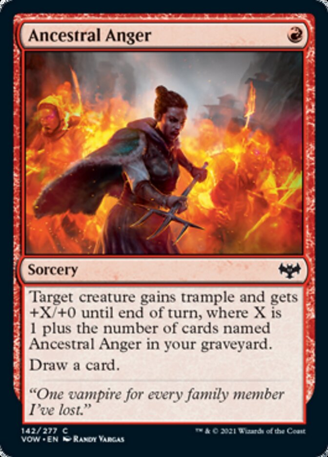 Ancestral Anger [Innistrad: Crimson Vow] Magic: The Gathering