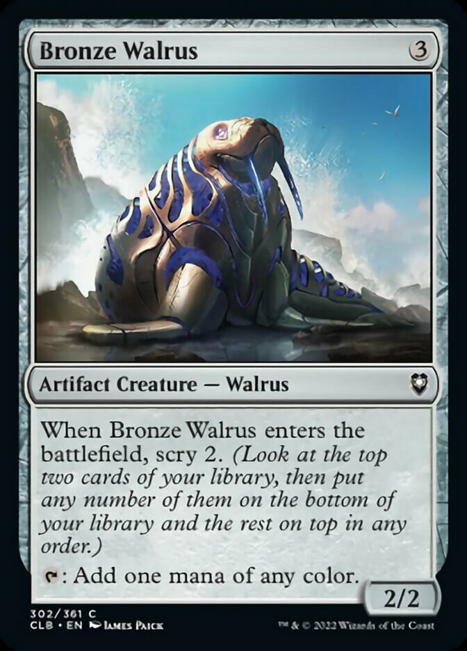 Bronze Walrus [Commander Legends: Battle for Baldur's Gate] Magic: The Gathering