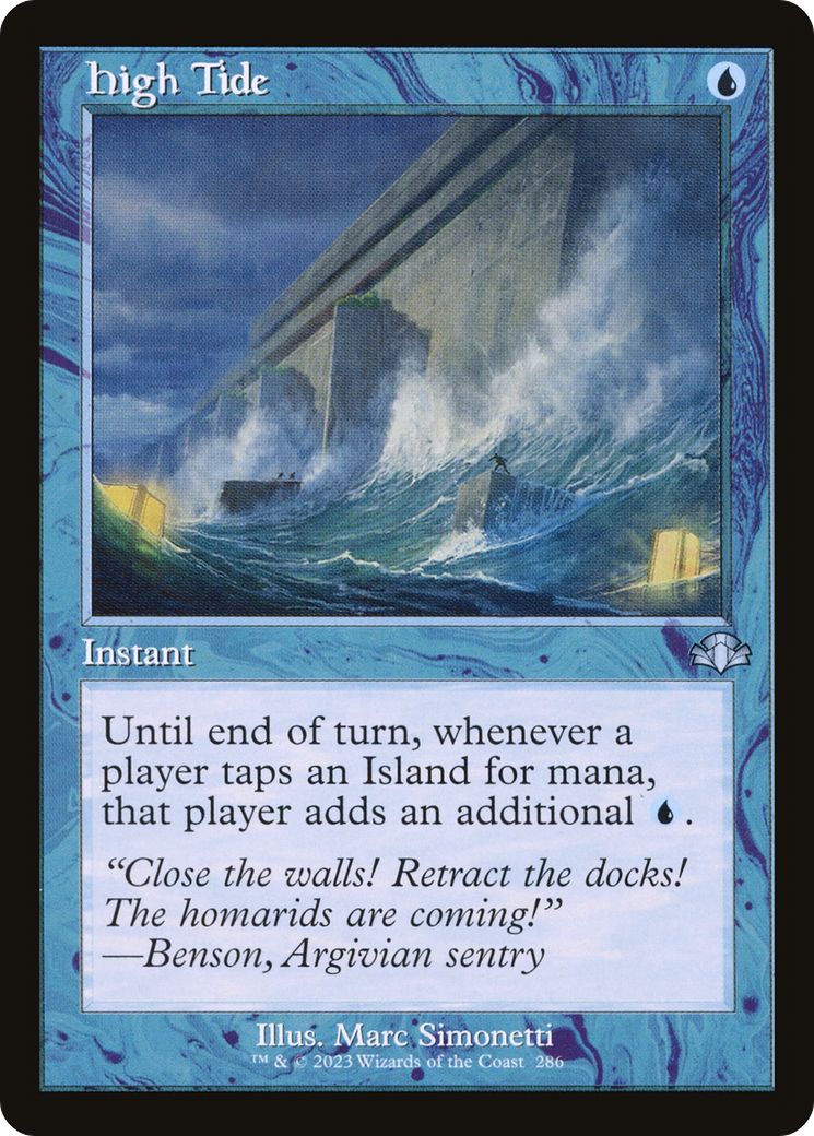 High Tide (Retro) [Dominaria Remastered] Magic: The Gathering