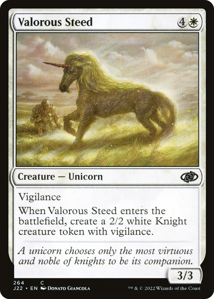 Valorous Steed [Jumpstart 2022] Magic: The Gathering