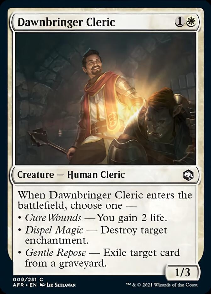 Dawnbringer Cleric [Dungeons & Dragons: Adventures in the Forgotten Realms] Magic: The Gathering