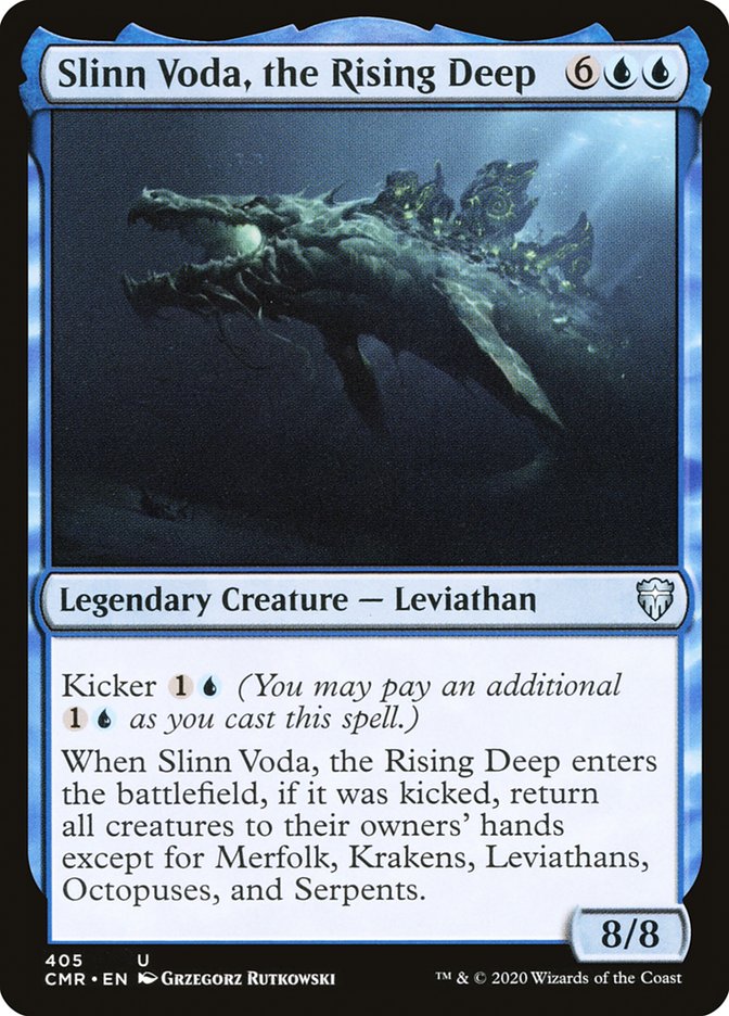 Slinn Voda, the Rising Deep [Commander Legends] Magic: The Gathering