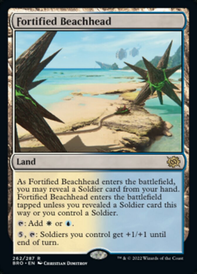 Fortified Beachhead [The Brothers' War] Magic: The Gathering