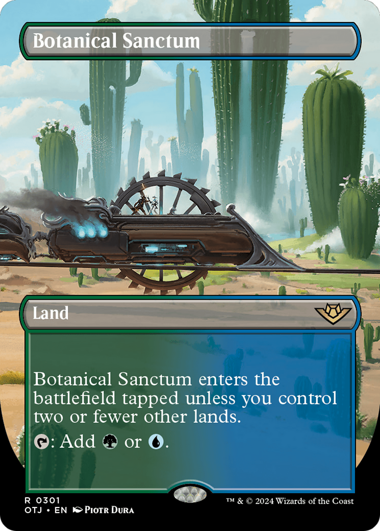 Botanical Sanctum (Borderless) [Outlaws of Thunder Junction] Magic: The Gathering