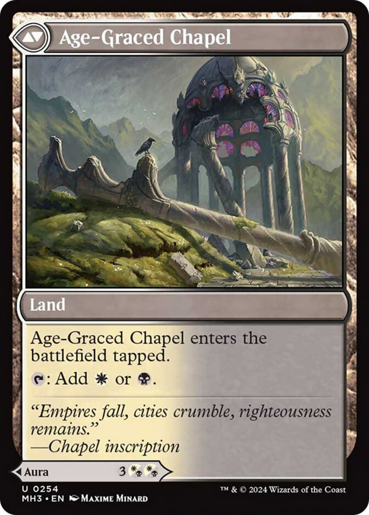 Glasswing Grace // Age-Graced Chapel [Modern Horizons 3] Magic: The Gathering