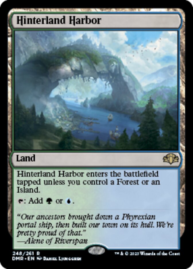 Hinterland Harbor [Dominaria Remastered] Magic: The Gathering