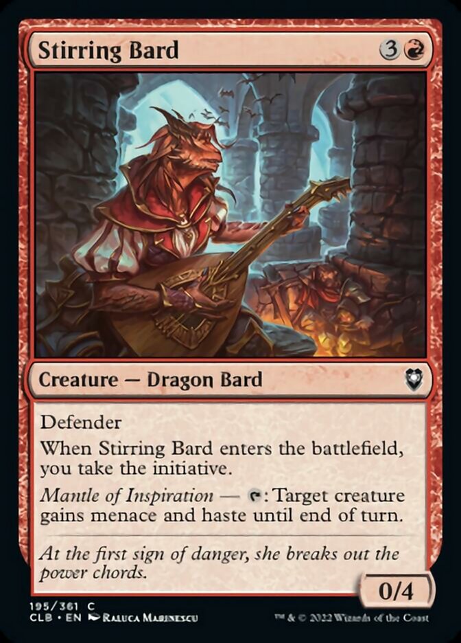 Stirring Bard [Commander Legends: Battle for Baldur's Gate] Magic: The Gathering