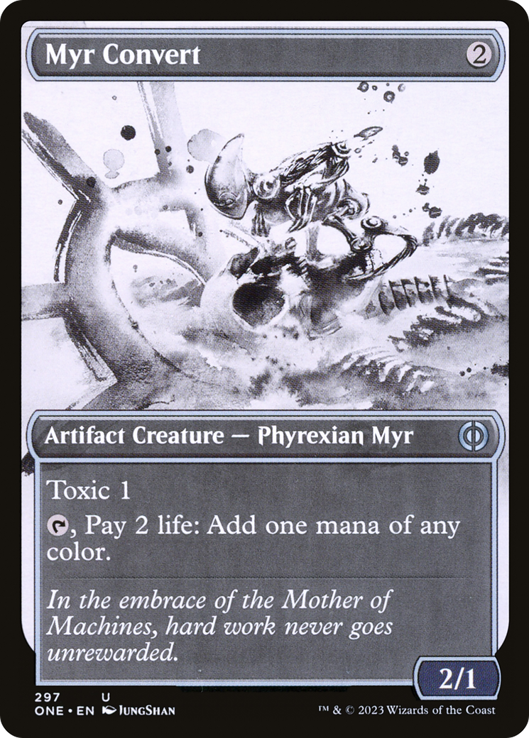 Myr Convert (Showcase Ichor) [Phyrexia: All Will Be One] Magic: The Gathering