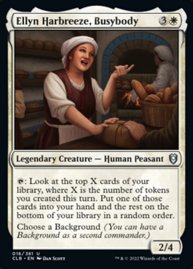 Ellyn Harbreeze, Busybody [Commander Legends: Battle for Baldur's Gate] Magic: The Gathering