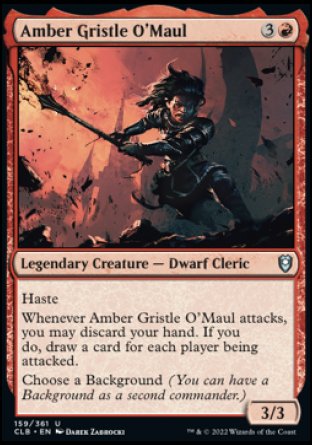 Amber Gristle O'Maul [Commander Legends: Battle for Baldur's Gate] Magic: The Gathering