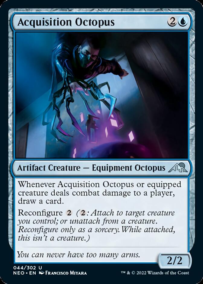 Acquisition Octopus [Kamigawa: Neon Dynasty] Magic: The Gathering