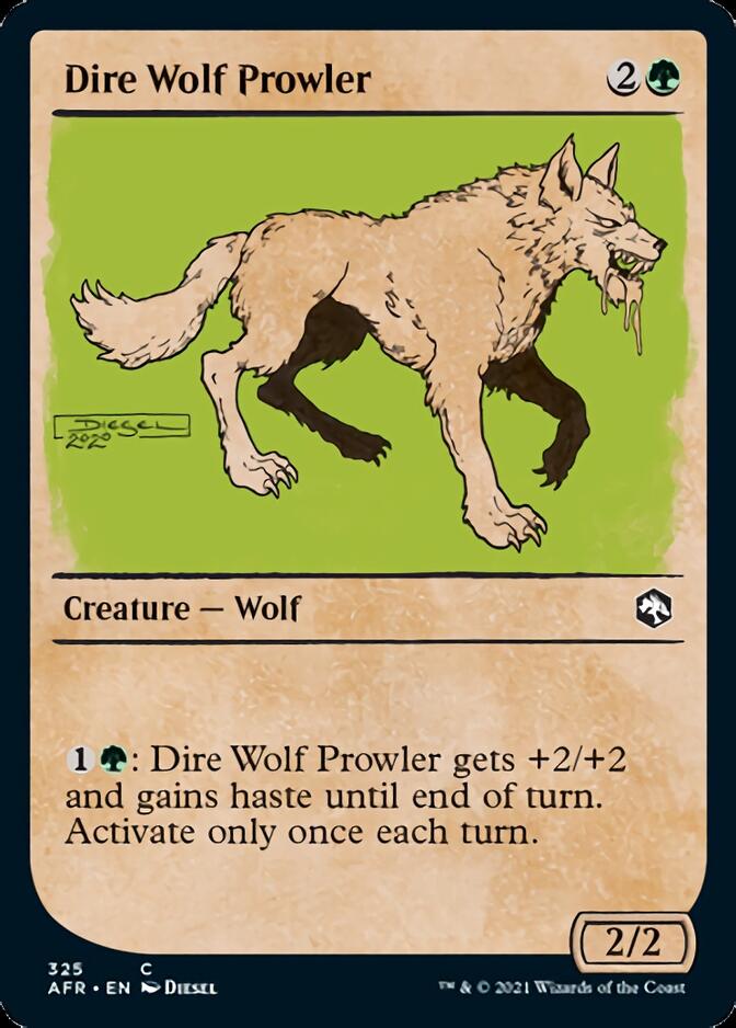 Dire Wolf Prowler (Showcase) [Dungeons & Dragons: Adventures in the Forgotten Realms] Magic: The Gathering