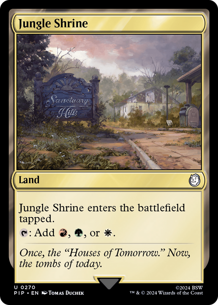 Jungle Shrine [Fallout] Magic: The Gathering