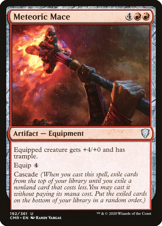 Meteoric Mace [Commander Legends] Magic: The Gathering