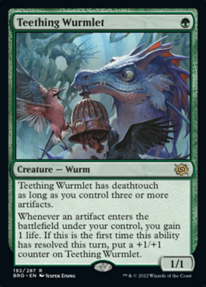 Teething Wurmlet [The Brothers' War] Magic: The Gathering