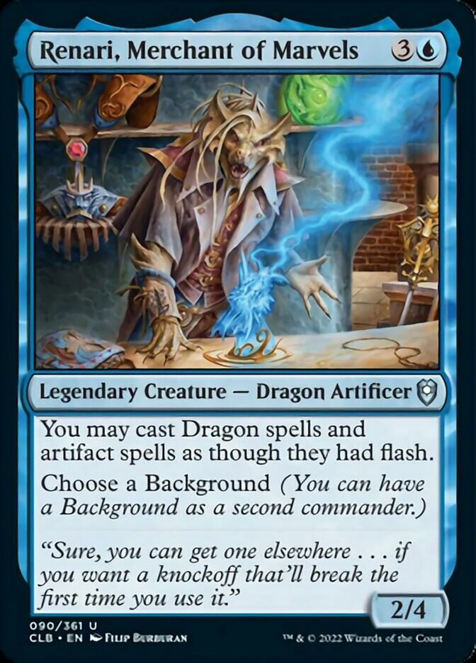 Renari, Merchant of Marvels [Commander Legends: Battle for Baldur's Gate] Magic: The Gathering