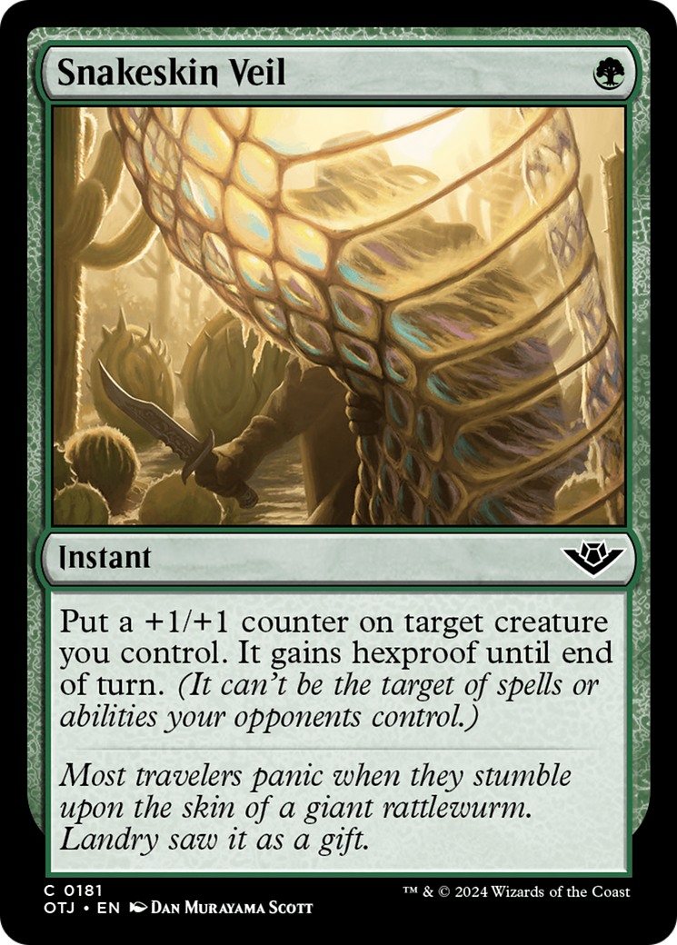 Snakeskin Veil [Outlaws of Thunder Junction] Magic: The Gathering