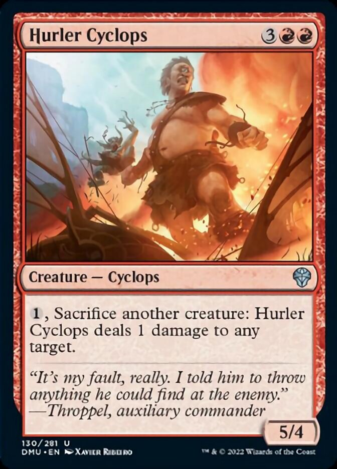 Hurler Cyclops [Dominaria United] Magic: The Gathering