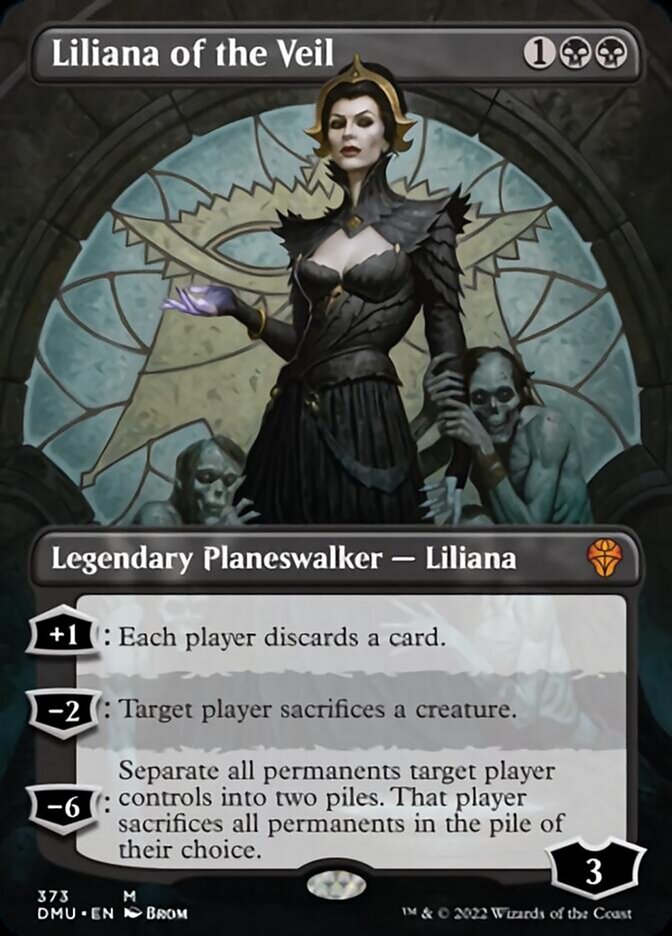 Liliana of the Veil (Borderless) [Dominaria United] Magic: The Gathering