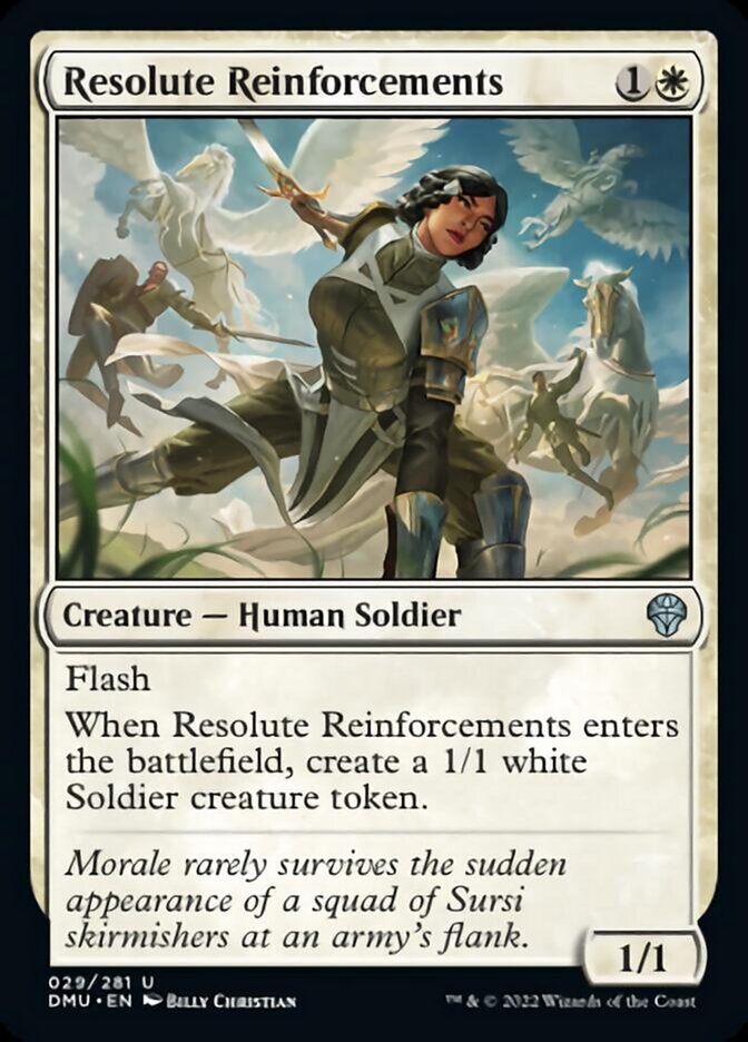 Resolute Reinforcements [Dominaria United] Magic: The Gathering