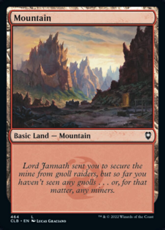 Mountain (464) [Commander Legends: Battle for Baldur's Gate] Magic: The Gathering