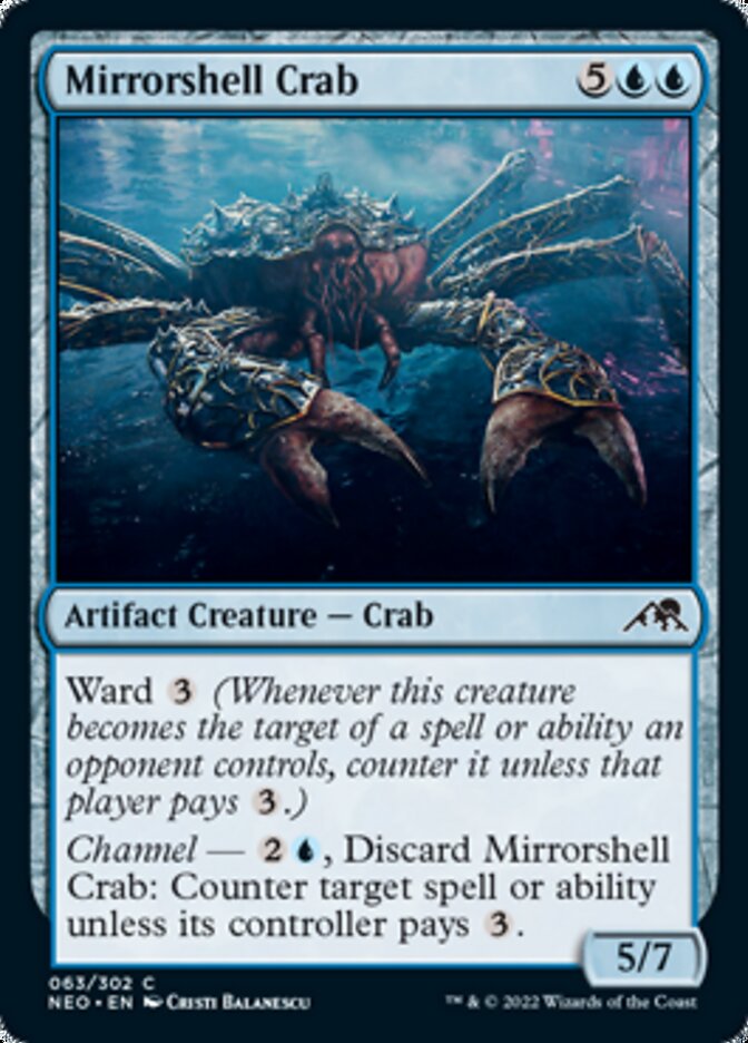 Mirrorshell Crab [Kamigawa: Neon Dynasty] Magic: The Gathering