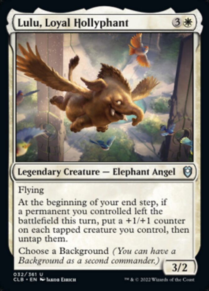 Lulu, Loyal Hollyphant [Commander Legends: Battle for Baldur's Gate] Magic: The Gathering