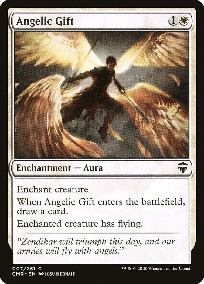 Angelic Gift [Commander Legends] Magic: The Gathering