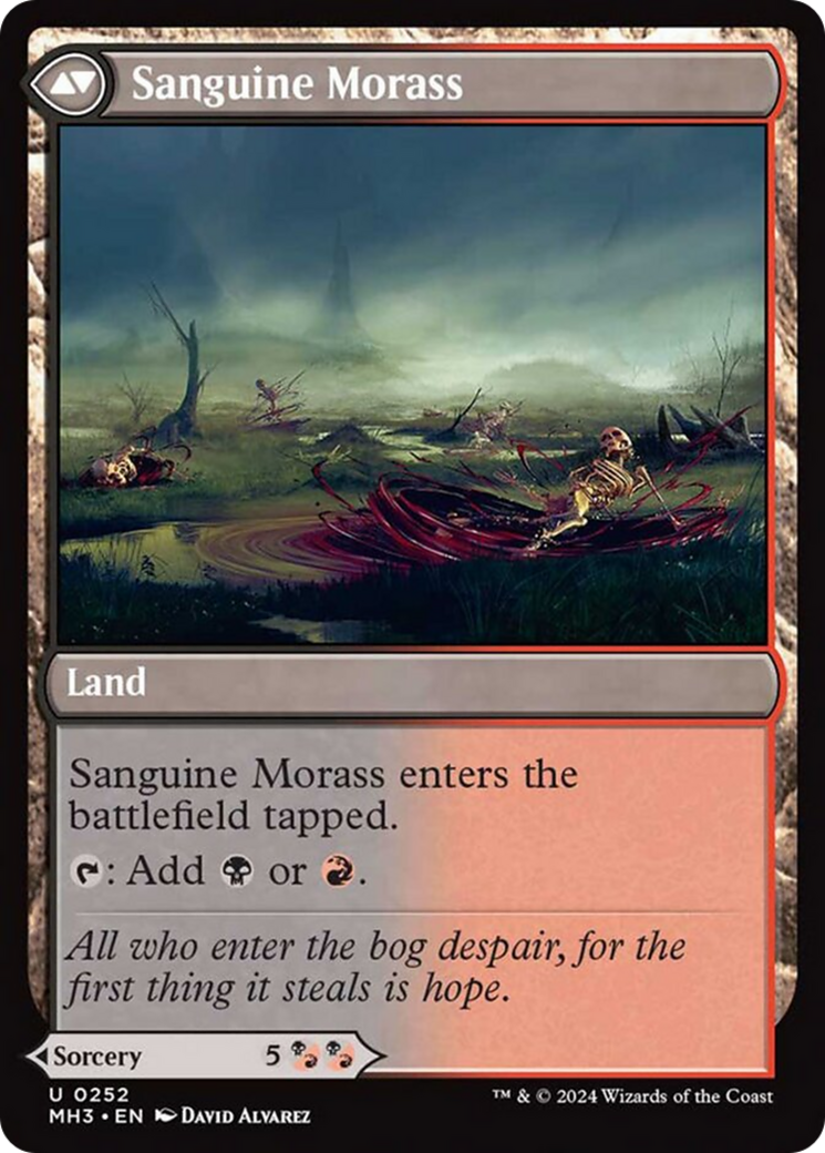 Bloodsoaked Insight // Sanguine Morass [Modern Horizons 3] Magic: The Gathering