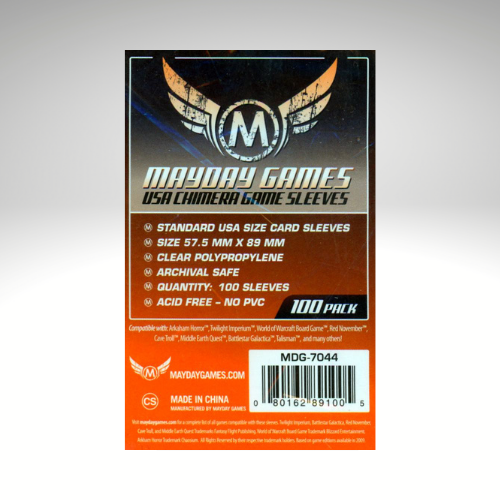 Mayday Games Standard USA Chimera Sleeve Standard (57.5x89mm) 100 pack