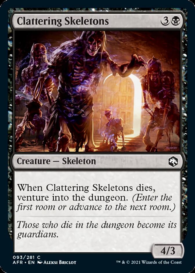 Clattering Skeletons [Dungeons & Dragons: Adventures in the Forgotten Realms] Magic: The Gathering