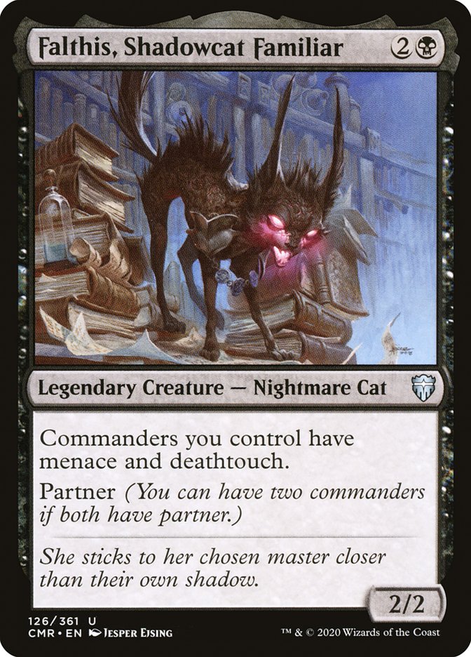 Falthis, Shadowcat Familiar [Commander Legends] Magic: The Gathering