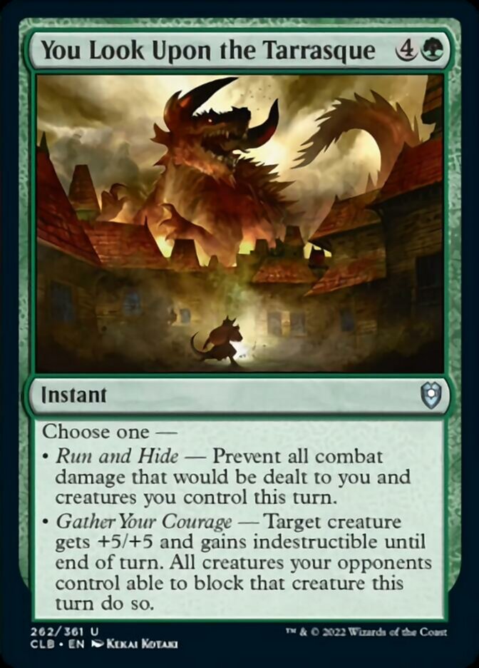 You Look Upon the Tarrasque [Commander Legends: Battle for Baldur's Gate] Magic: The Gathering